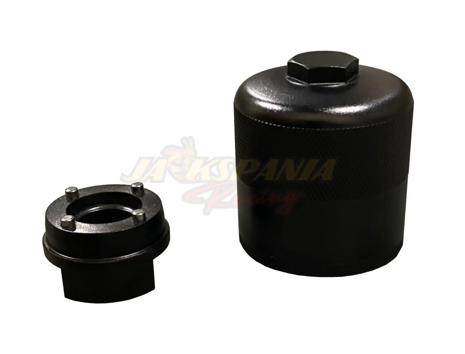 Jack Spania Racing Race Spec reusable billet oil filter for Honda Acura K-Series K20 K24 engine swaps, engine parts, durable design