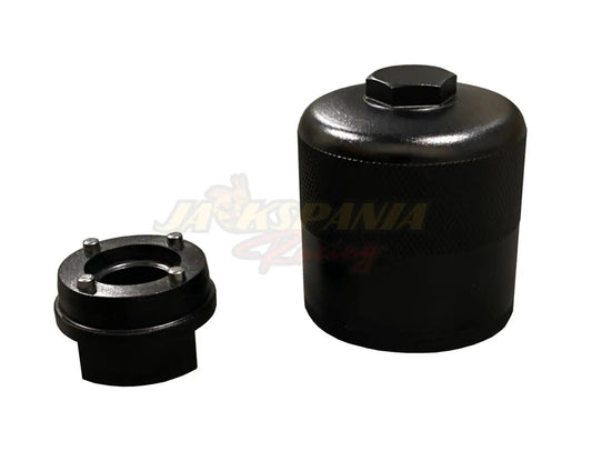 Jack Spania Racing Race Spec reusable billet oil filter for Honda Acura K-Series K20 K24 engine swaps, engine parts, durable design