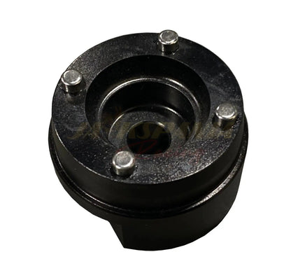 Jack Spania Racing Race Spec reusable billet oil filter for Honda Acura K-series K20 K24 engine swaps, engine parts.