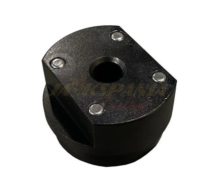 Jack Spania Racing Race Spec reusable billet oil filter for Honda Acura K-Series K20 K24 engine swaps, engine parts accessory.