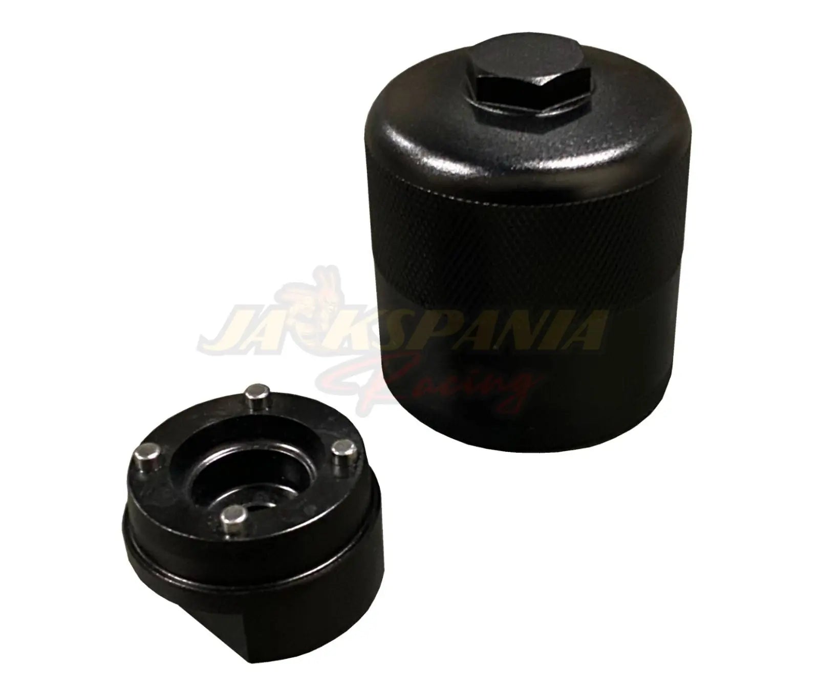 Jack Spania Racing Race Spec reusable billet oil filter for Honda Acura K-Series K20 K24 engine swaps, engine parts.
