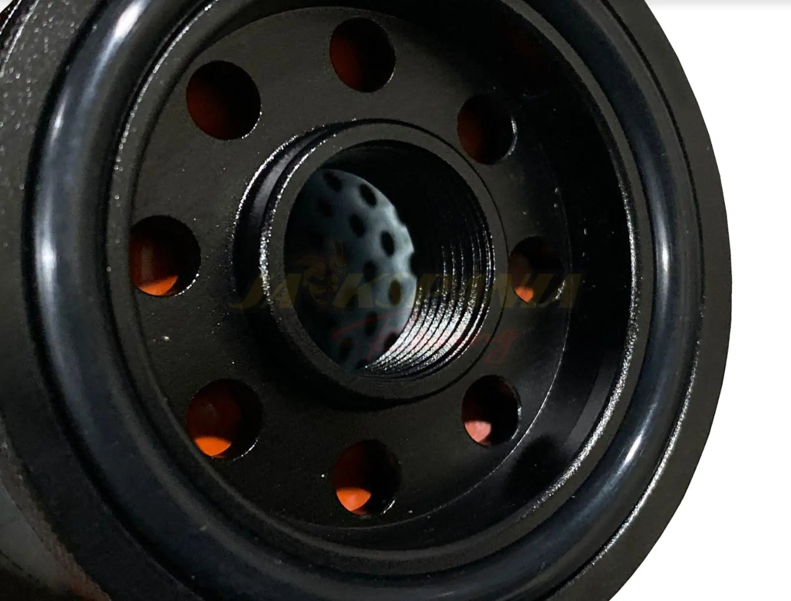 Jack Spania Racing Race Spec reusable billet oil filter for Honda Acura K-Series K20 K24 engine swaps, engine parts.