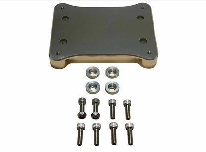 Jack Spania Racing billet shifter base plate V2 for Honda TSX and Accord K24 transmission, shown in close-up detail.