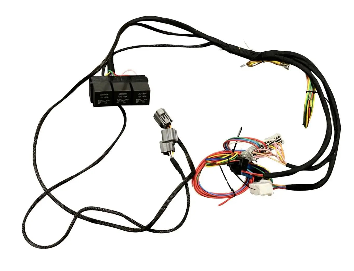 Honda Acura K20 K24 swap wiring harness by Jack Spania Racing for 2002-2004 engine conversions, universal fit for engine parts.