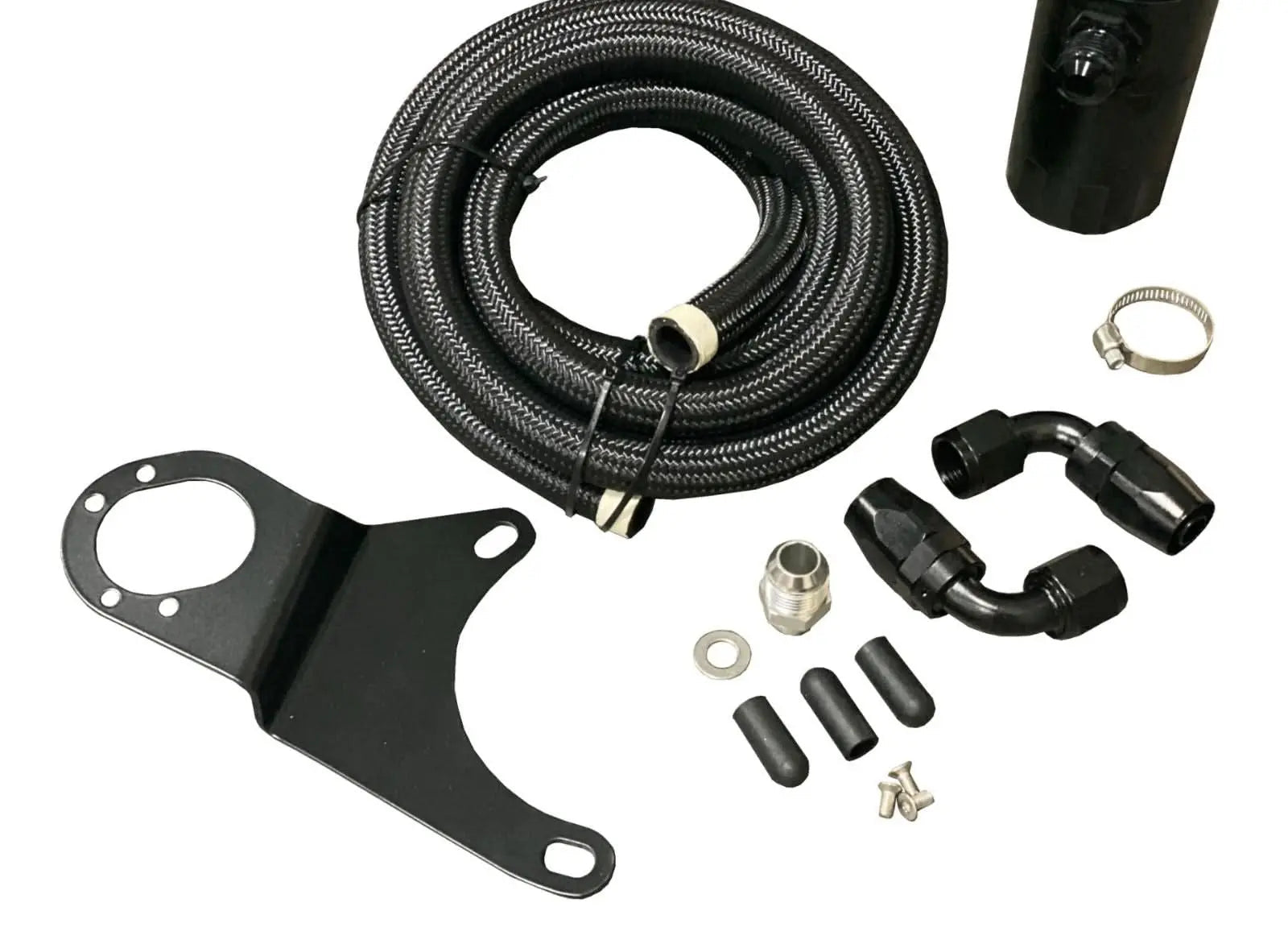 Jack Spania Racing billet oil catch can kit for Mitsubishi Evo 8 9 4G63T engine, VTA crankcase, 03-07, durable engine part