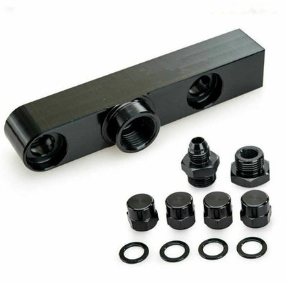 Billet Twin Dual For Bosch 044 380lph AEM Fuel Pump Outlet High Flow Manifold - Jack Spania Racing