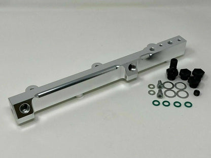 Jack Spania Racing high flow fuel rail for Honda Prelude H22 H23 and Accord F22 engine, engine parts for improved fuel delivery.