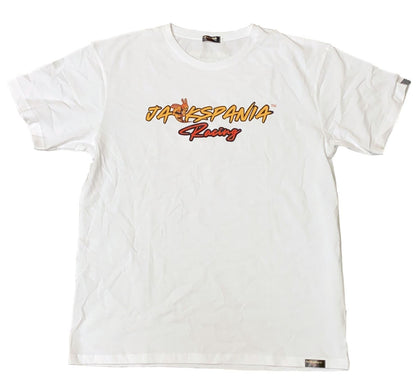 Jackspania Racing Logo Short Sleeve Crew T-Shirt Cotton Large US - Jack Spania Racing