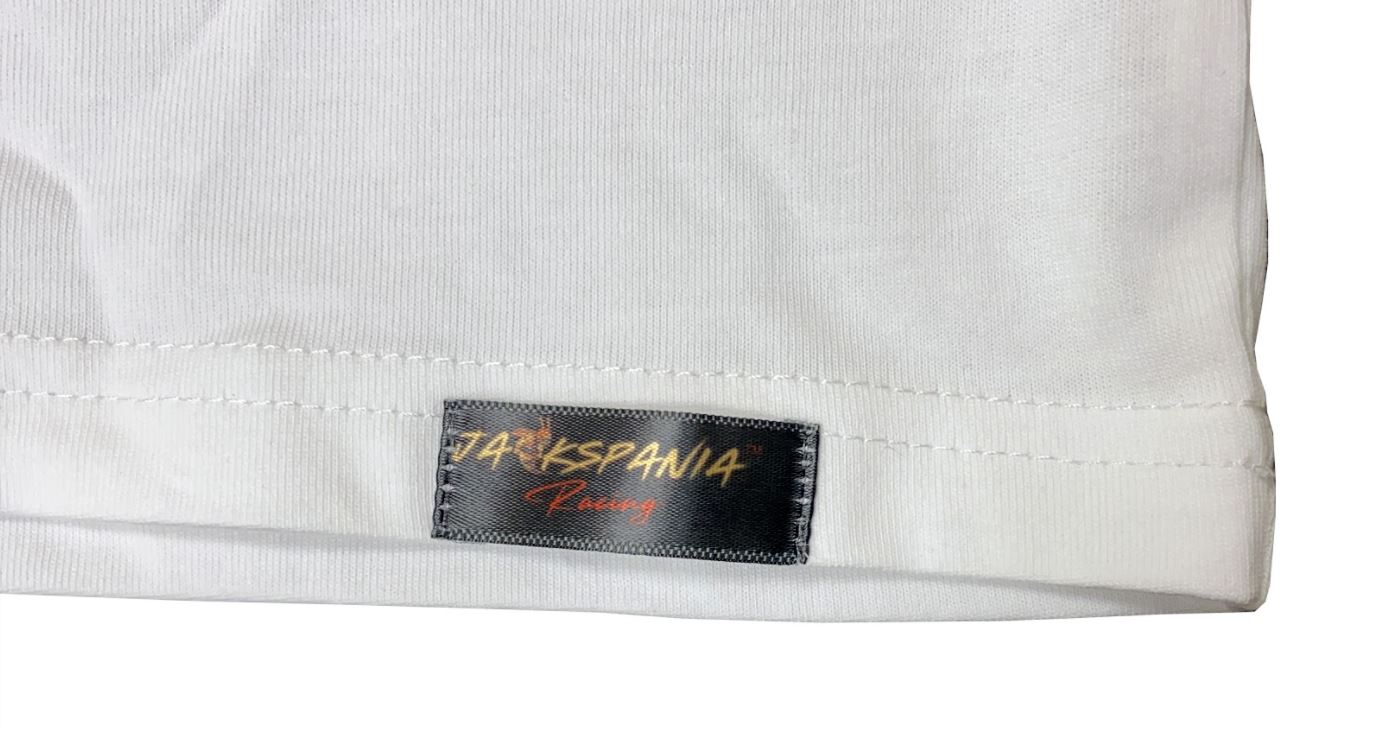 Jackspania Racing Logo Short Sleeve Crew T-Shirt Cotton Large US - Jack Spania Racing