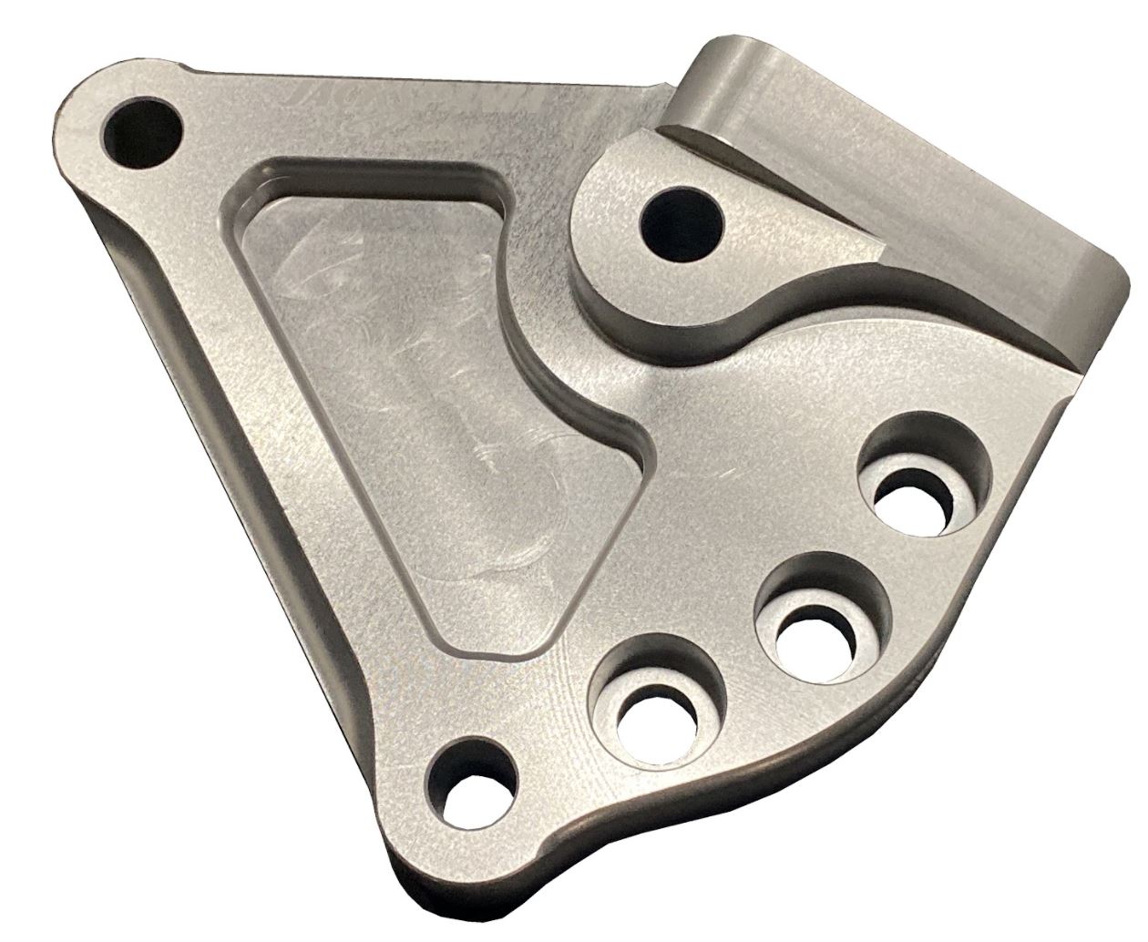 Honda Acura CRV passenger side engine mount bracket for K20 swap by Jack Spania Racing, compatible with Honda engine models.