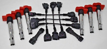 Audi 2.7T coil conversion harness by Jack Spania Racing, ICM bypass delete kit for S4 RS4 B5 2.7T engine parts.