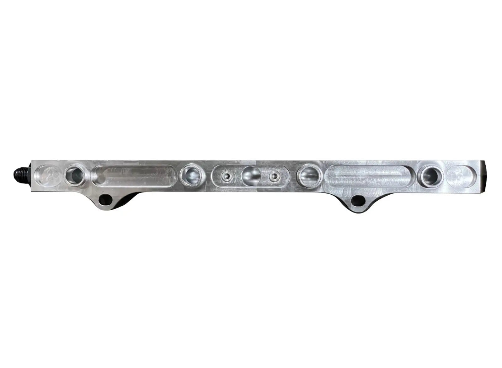 Honda Acura engine parts: Jack Spania Racing 6AN 8AN billet CNC fuel rail for K swap EG EK models.