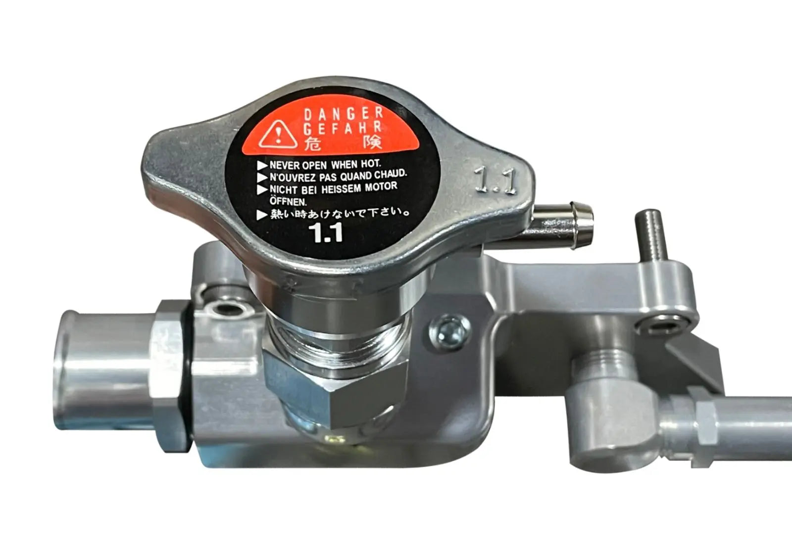 Jack Spania Racing K Series Upper Coolant Housing Temp Sensor for K20Z3 and K24 engine, featuring 16AN connector.