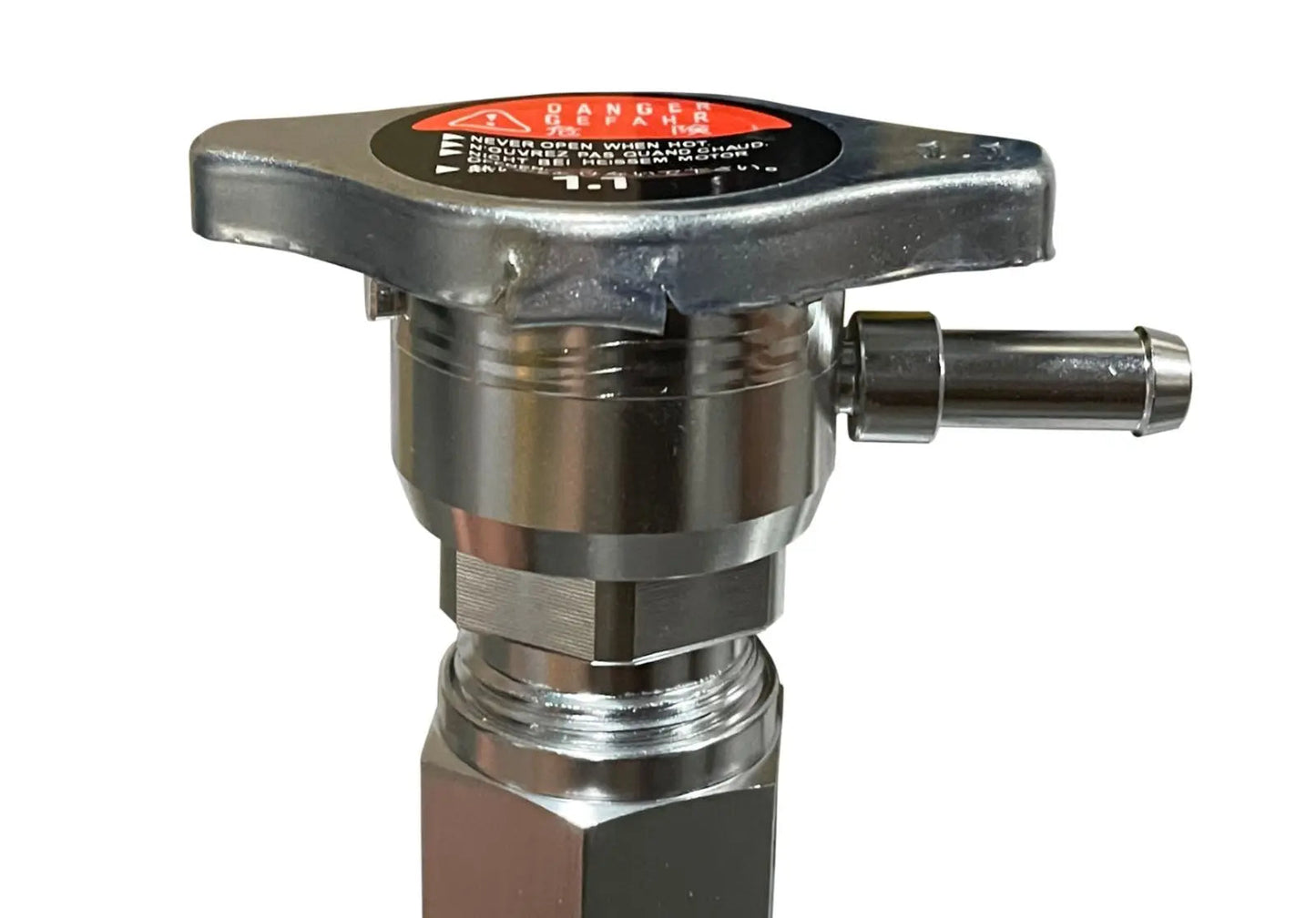 Jack Spania Racing K Series upper coolant housing filler neck cap for K20Z3, K20, and K24 engines in K Tuned Si RSX.
