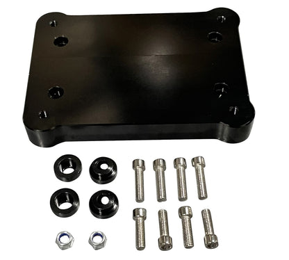 Jack Spania Racing K20 K24 shifter base plate and hardware for Honda Civic, Integra, and CRX K-Series transmission parts.