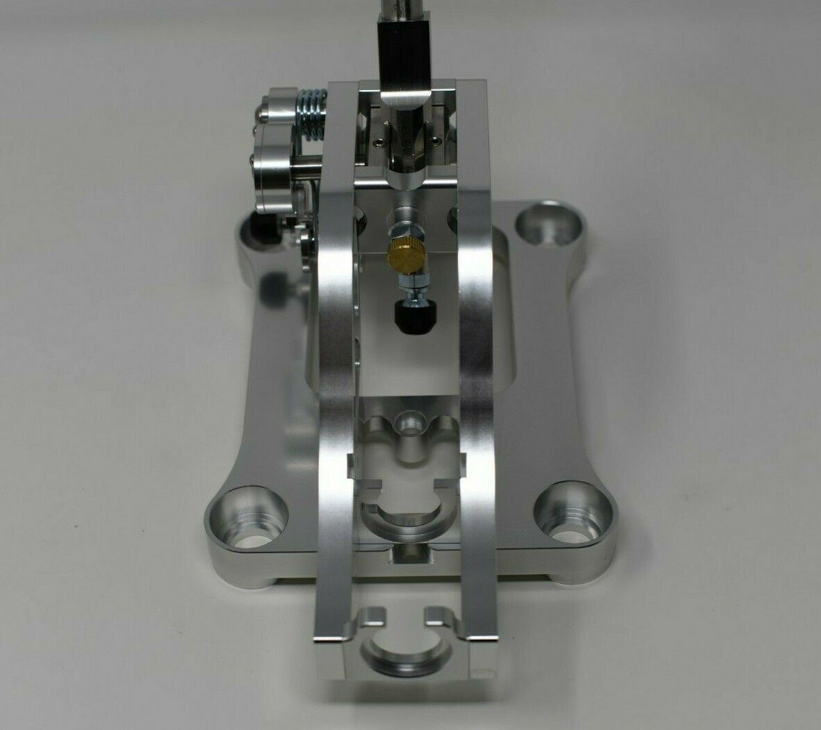 Jack Spania Racing billet shifter box assembly for TSX, TL, Accord AWD J B K Series transmission parts, shown in image.