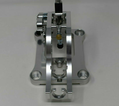 Jack Spania Racing billet shifter box assembly for TSX, TL, Accord AWD J B K Series transmission parts, shown in image.