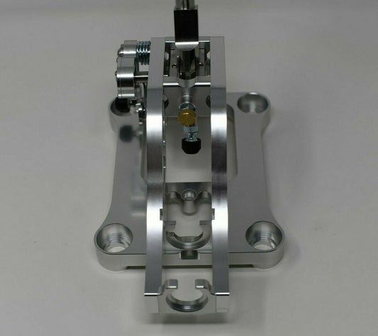 Jack Spania Racing billet shifter box assembly for TSX, TL, Accord AWD J B K Series transmission parts, shown in image.