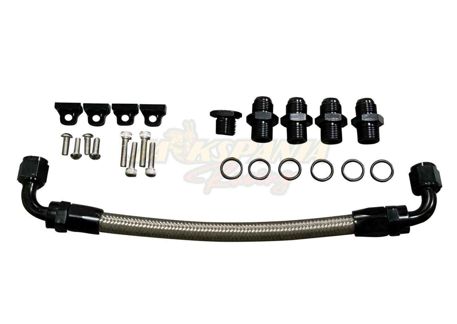 Billet LS Fuel Rail Kit GM LS3 V8 For OE Intake Manifold Hardware Direct Fit AN6 - Jack Spania Racing