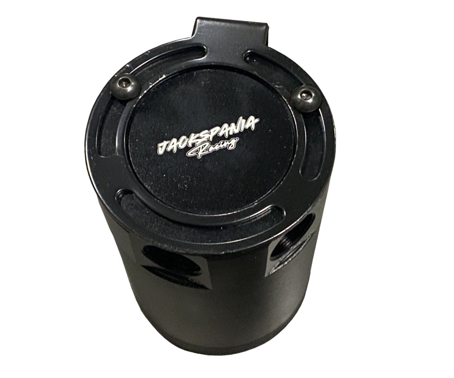 Oil Catch Can Tank 2-Port Baffled Reservoir Breather Universal Reservoir USA - Jack Spania Racing