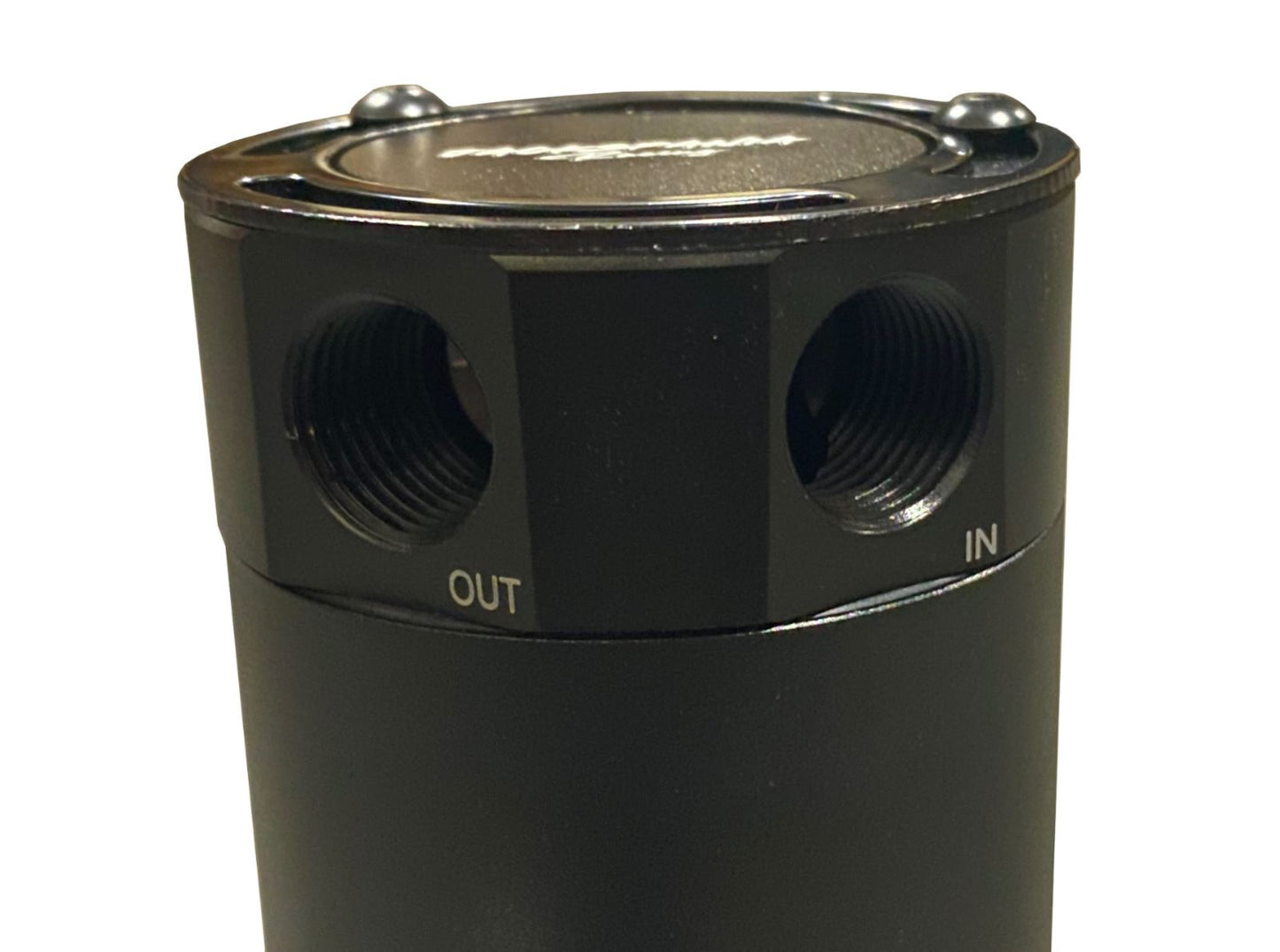 Oil Catch Can Tank 2-Port Baffled Reservoir Breather Universal Reservoir USA - Jack Spania Racing