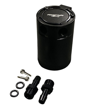 Oil Catch Can Tank 2-Port Baffled Reservoir Breather Universal Reservoir USA - Jack Spania Racing