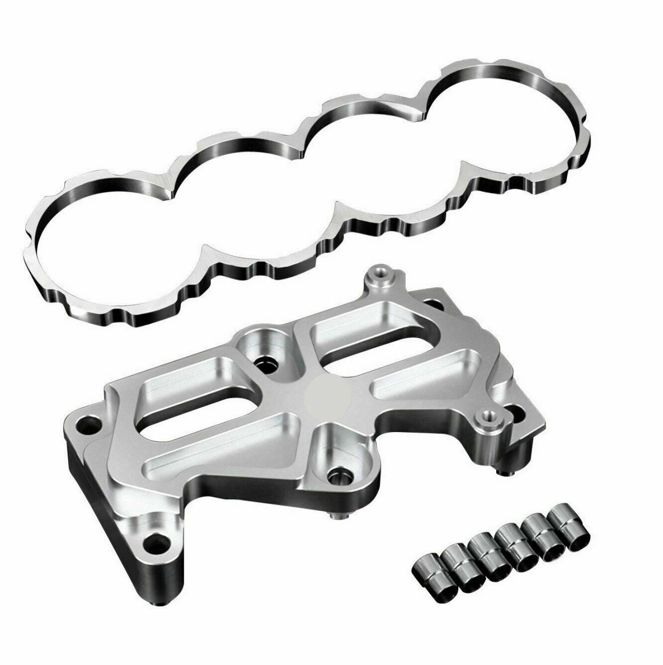 Jack Spania Racing B Series engine block girdle and guard combo for Honda Civic Vtec B16 B18 B18C engine parts, shown in the image.