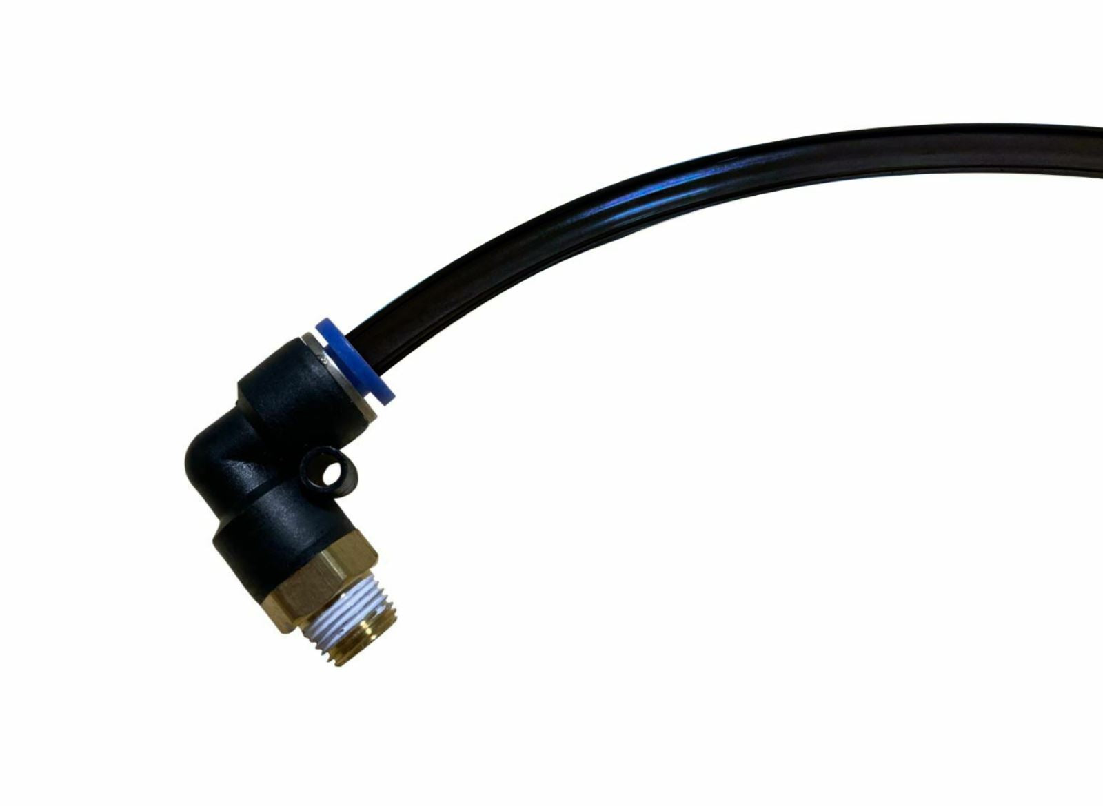 Jack Spania Racing push lock one-touch vacuum fitting kit for turbo engines, with 1/8th NPT connection and universal Tial Bov compatibility.
