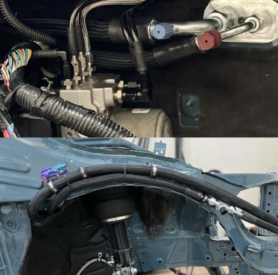 Heavy duty AC line tuck kit for Honda 8th and 9th Gen Civic Si, compatible with K20 and K24 engines, by Jack Spania Racing.
