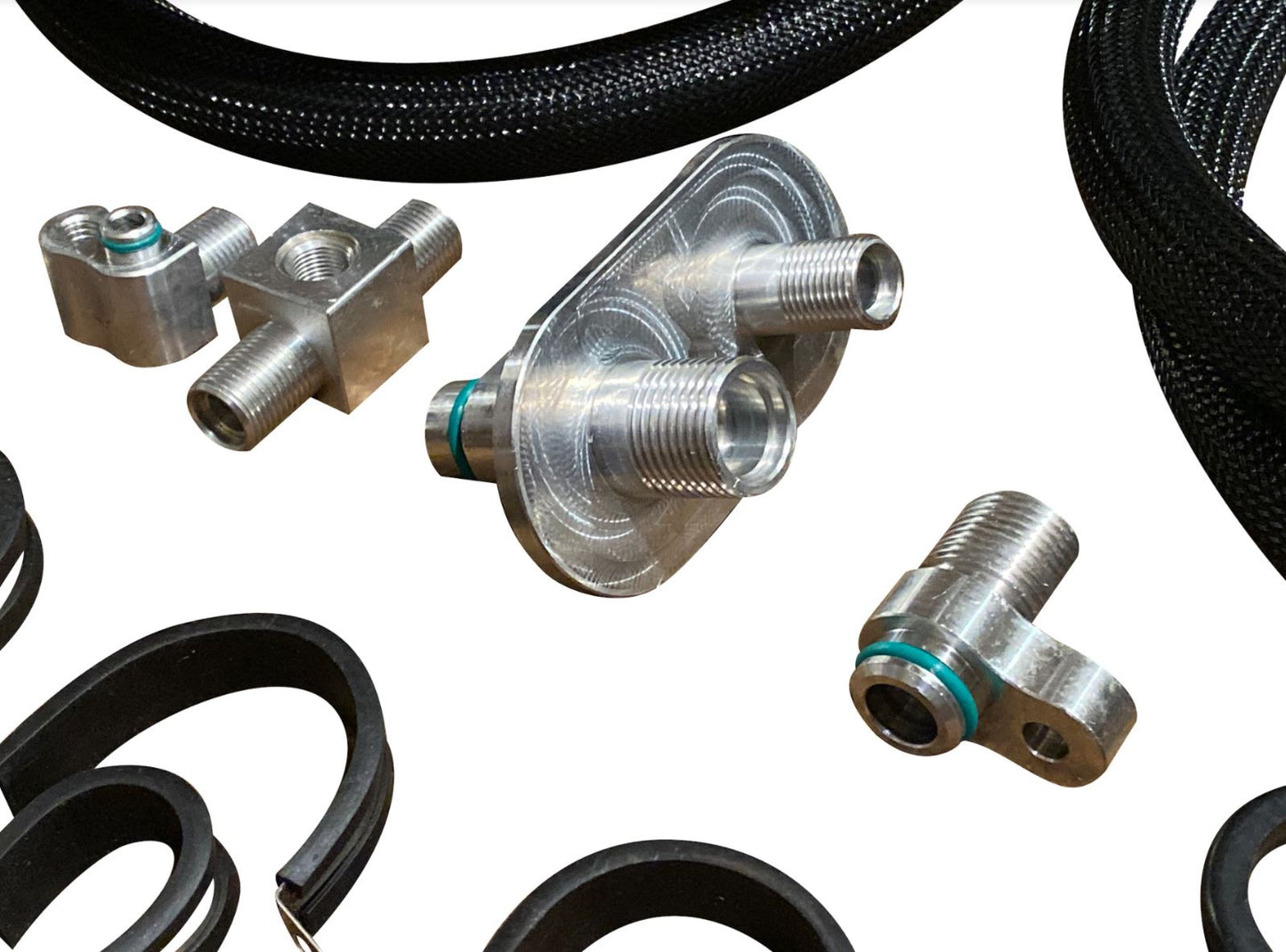 Heavy-duty AC line tuck kit for Honda 8th-9th Gen Civic Si by Jack Spania Racing, suitable for K20 and K24 engines.