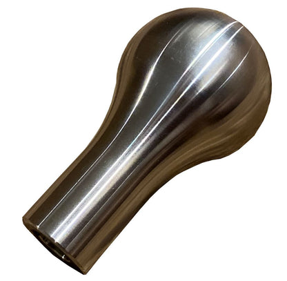 Jack Spania Racing stainless steel teardrop weighted shifter knob, 500g, for B D Series interior gear shift.
