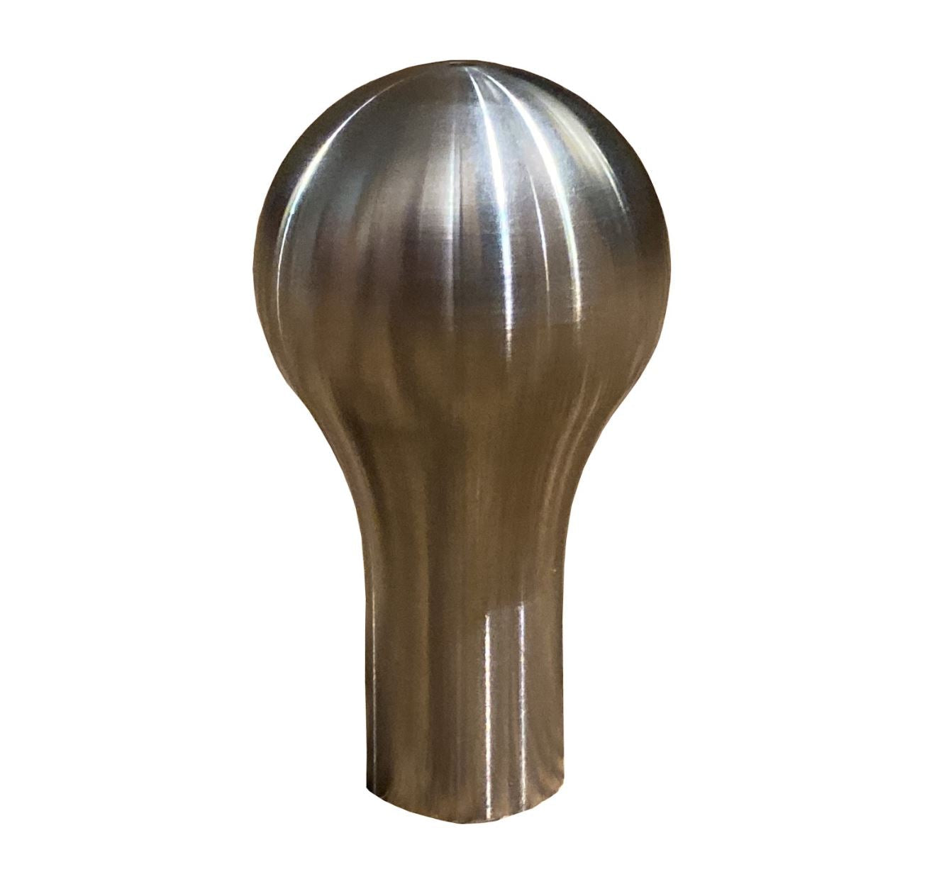 Stainless steel tear drop weighted shifter knob, 500 grams, for B D Series, interior car accessory by Jack Spania Racing.