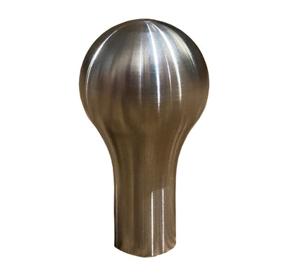 Stainless steel tear drop weighted shifter knob, 500 grams, for B D Series, interior car accessory by Jack Spania Racing.