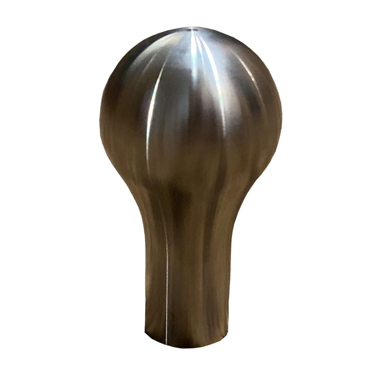 Stainless steel tear drop weighted shifter knob, 500 grams, for B D series, interior car accessory by Jack Spania Racing.