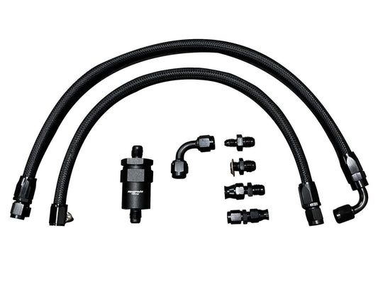 Jack Spania Racing B D H K Series tucked fuel line kit for Honda Civic, Integra, CRX, with feed and return lines for K20 and K24 engines