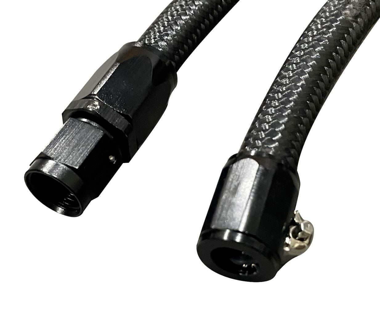 Jack Spania Racing B D H K Series tucked fuel line kit for Honda Civic, Integra, CRX with feed and return lines, engine parts.