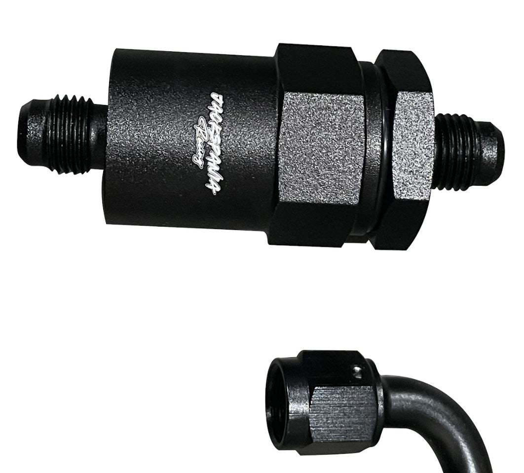 Jack Spania Racing B D H K Series Tucked Fuel Line Kit for Honda Civic, Integra, CRX with feed and return lines in engine parts.