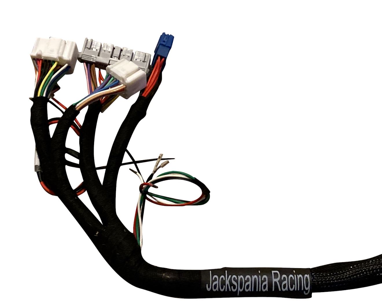 K20 K24 K Series tucked wiring harness for RHD and LHD RWD K-Swap engines, compatible with Integra, CRX, EK, EG by Jack Spania Racing