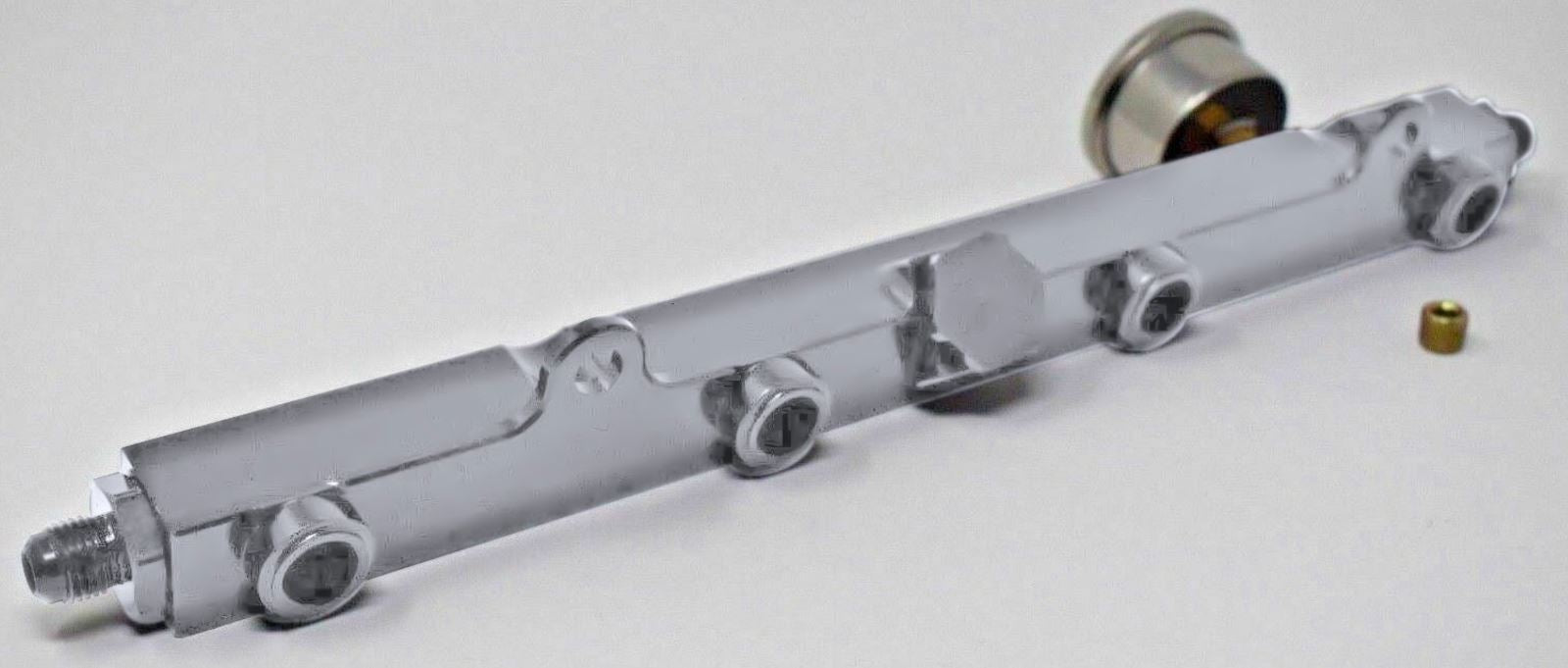 High flow K Series fuel rail for Honda Acura K20 K24 engines by Jack Spania Racing, designed for K-Swap Civics, RSX, and Integras.