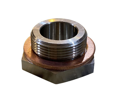 Jack Spania Racing heater core coolant block off plug for K20, K24 engines in Honda Civic and Integra EG EK DC2 K Swap vehicles.