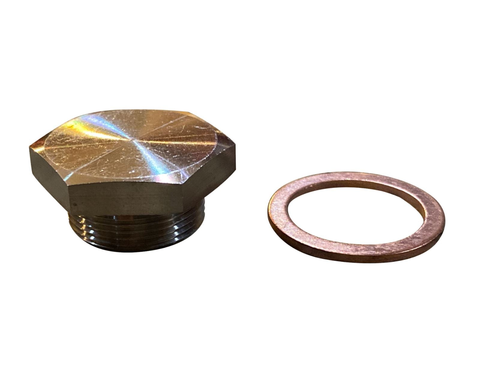 Jack Spania Racing heater core coolant block off plug for K20, K24 engines in Honda Civic, Integra, EK, EG, DC2 K swap engine parts.