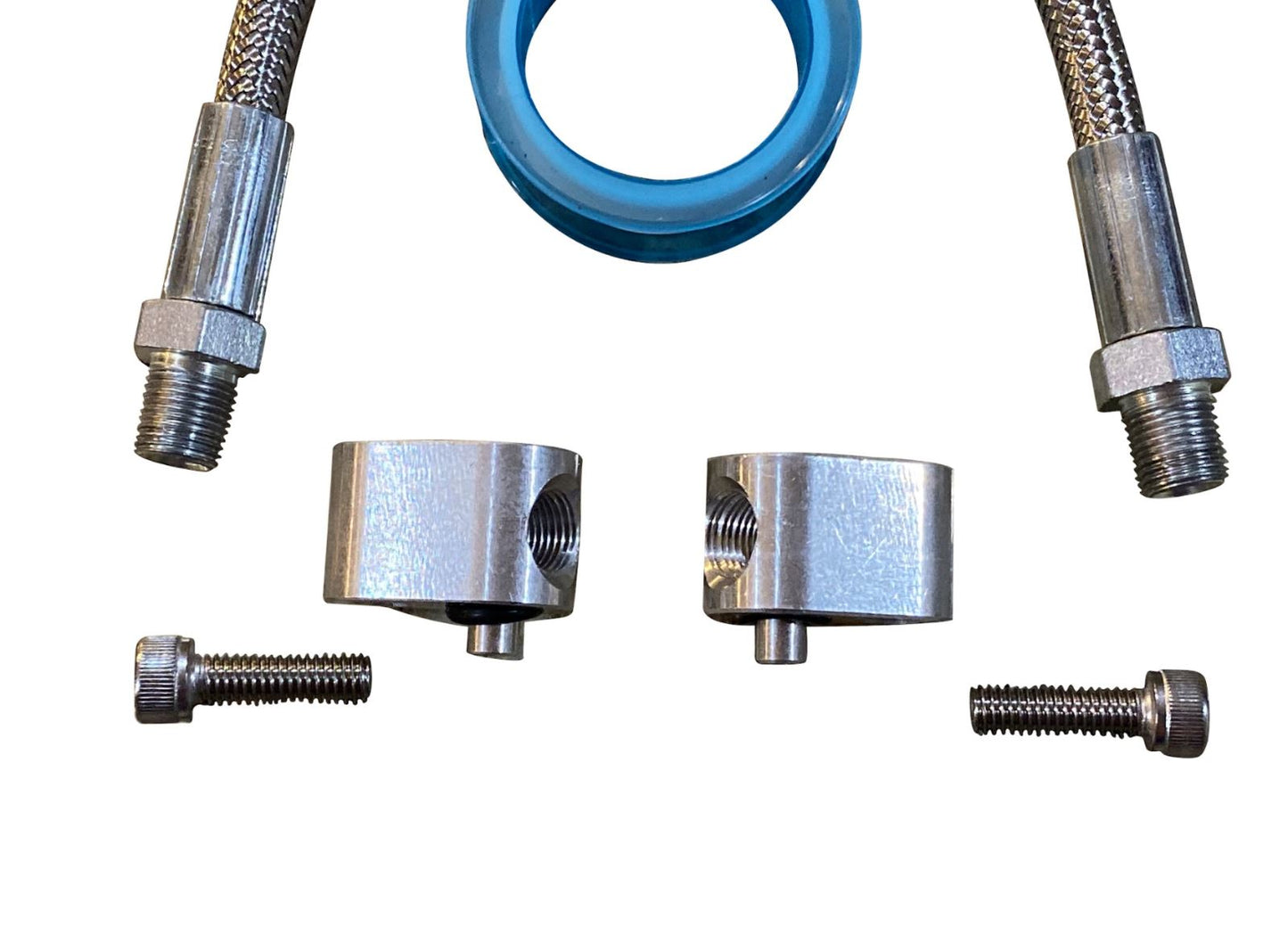 LS Engine 3 Bolt DBC DBW Gen 3 Throttle Body Bypass Steel Braided Hose Coolant - Jack Spania Racing