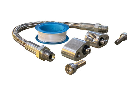 LS Engine 3 Bolt DBC DBW Gen 3 Throttle Body Bypass Steel Braided Hose Coolant - Jack Spania Racing