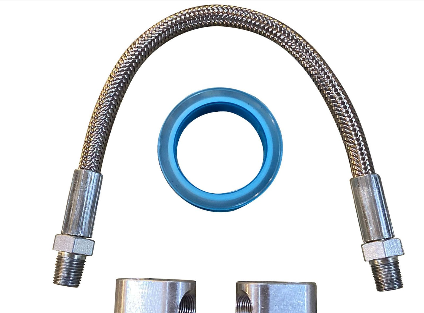 LS Engine 3 Bolt DBC DBW Gen 3 Throttle Body Bypass Steel Braided Hose Coolant - Jack Spania Racing
