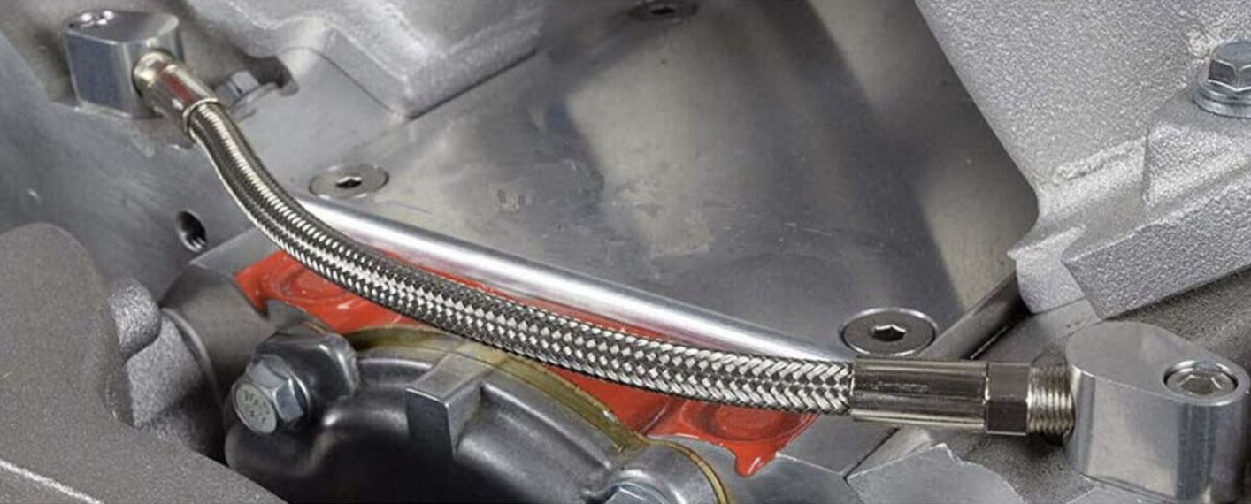 LS Engine 3 Bolt DBC DBW Gen 3 Throttle Body Bypass Steel Braided Hose Coolant - Jack Spania Racing
