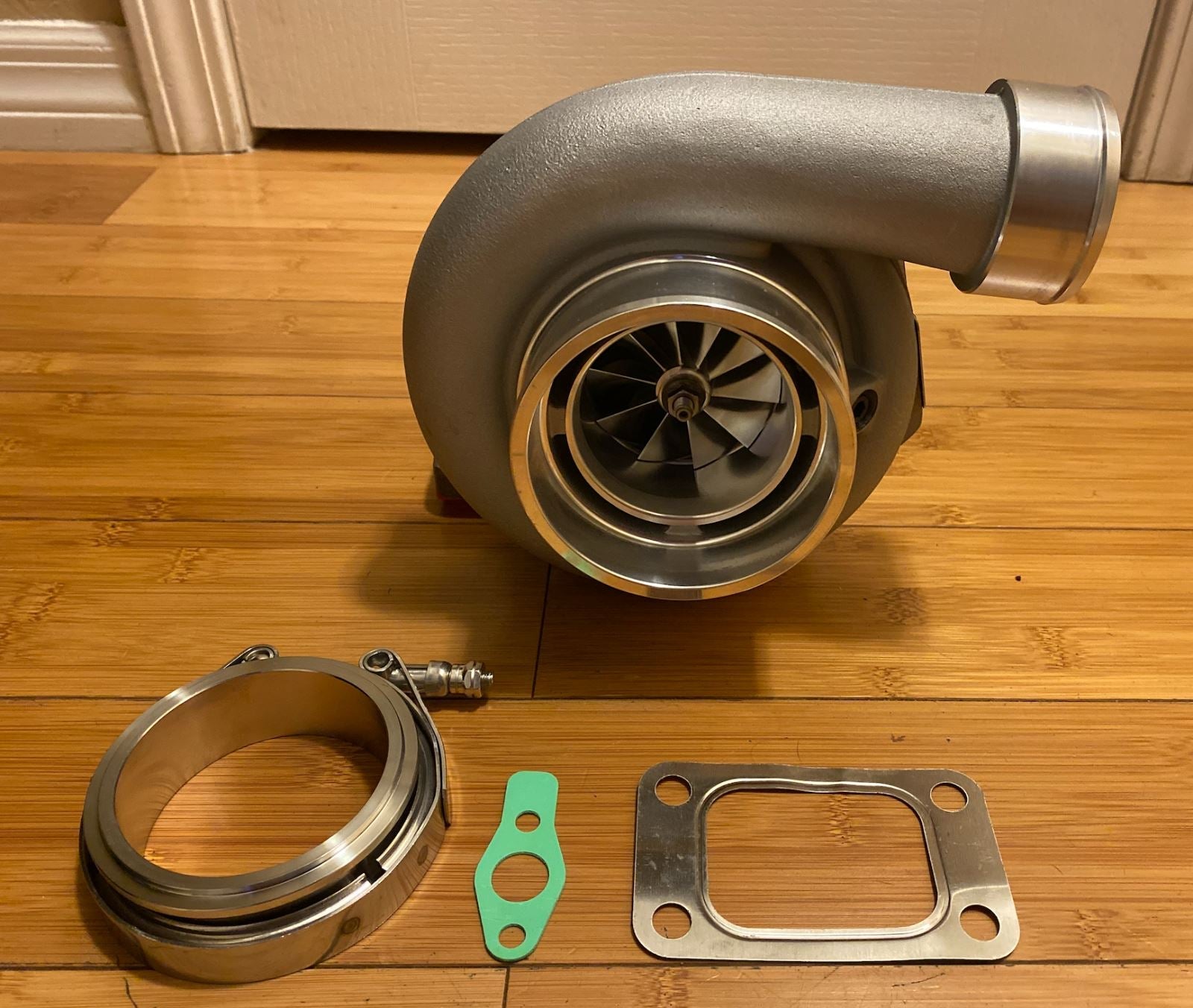Gen 2 Billet Wheel Dual Ball Bearing Turbo GT35 GTX3582R T3 .82 A/R Vband Clamp - Jack Spania Racing