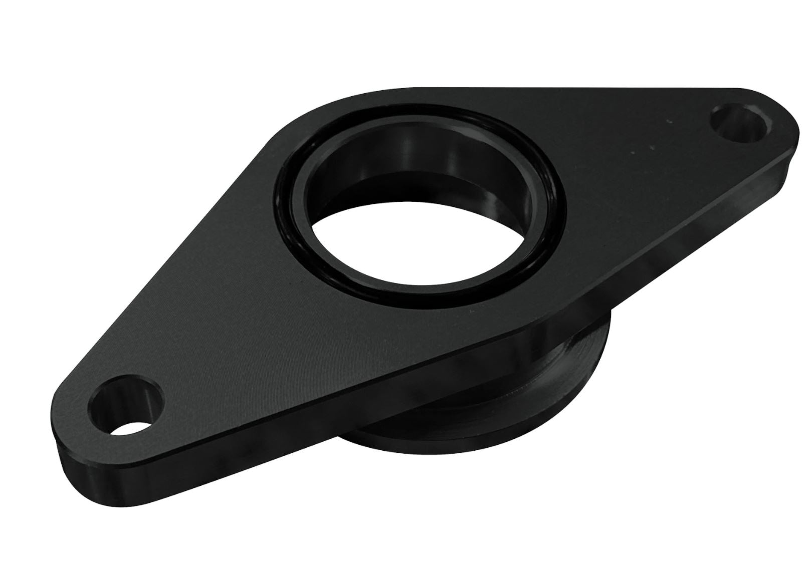 50mm BOV flange adapter for Subaru WRX STI Forester EJ20 EJ25, top mount, compatible with TiAL blow off valve, by Jack Spania Racing.