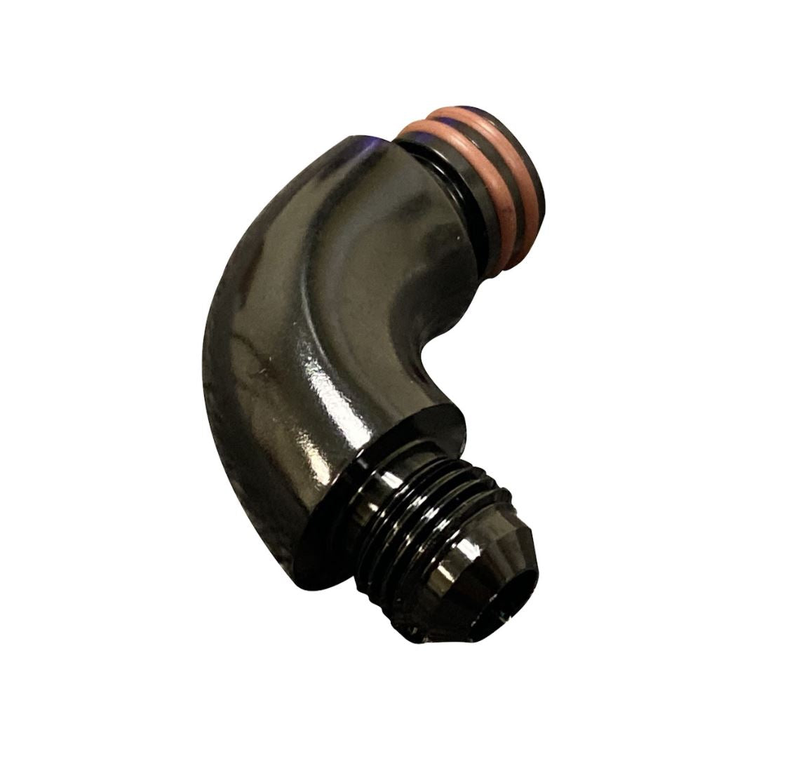 Jack Spania Racing Center Mount Fuel AN6 fitting for K Tuned fuel rail on K Series K20 and K24 engines, compatible with DC2, EG, EK.