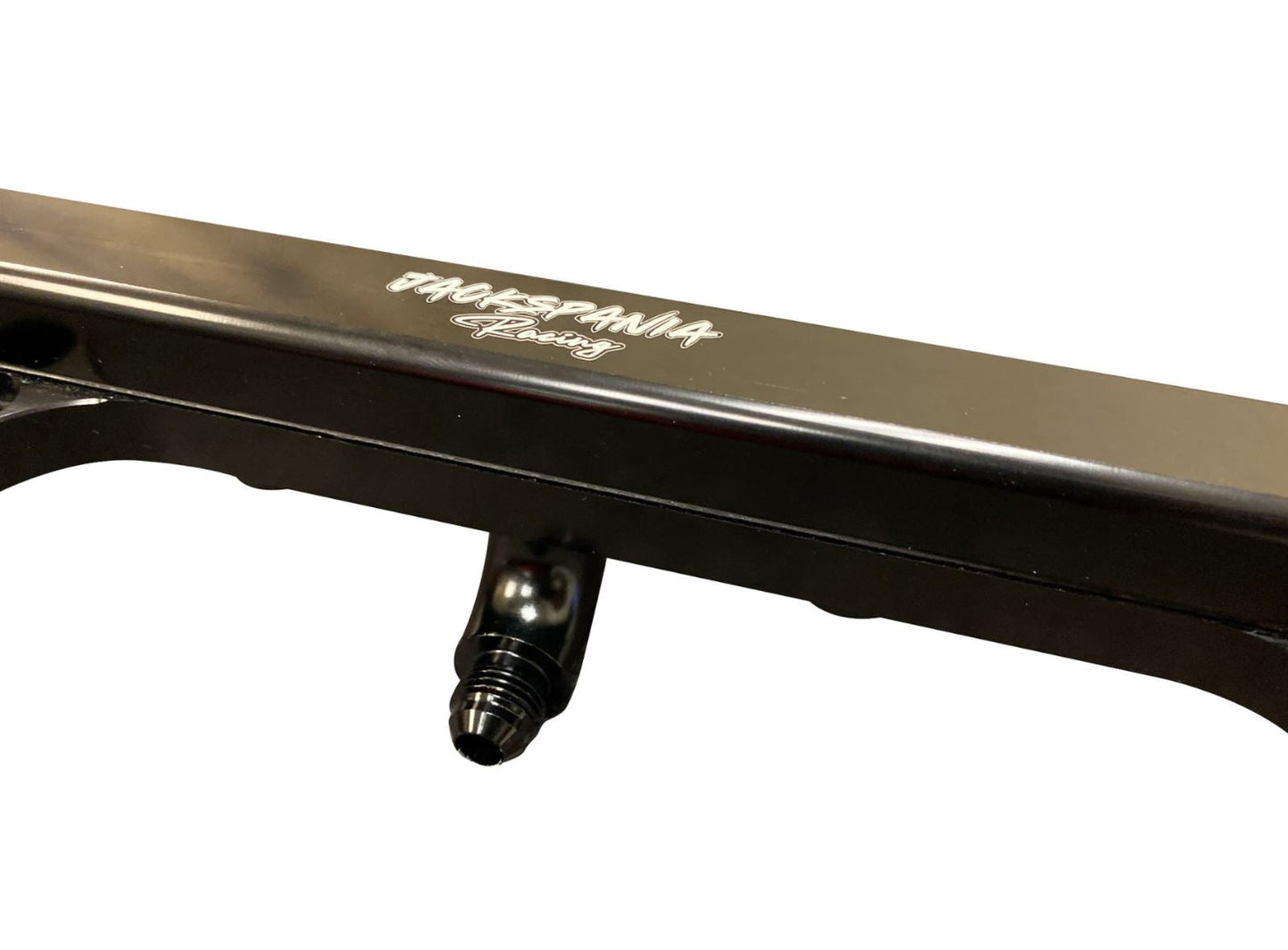 Jack Spania Racing Center Mount Fuel AN6 fitting for K Tuned fuel rail on K series K20 K24 engines, DC2, EG, EK models.