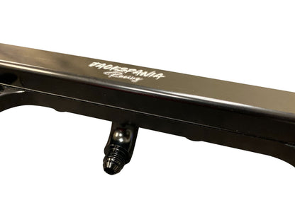 Jack Spania Racing Center Mount Fuel AN6 fitting for K Tuned fuel rail on K series K20 K24 engines, DC2, EG, EK models.